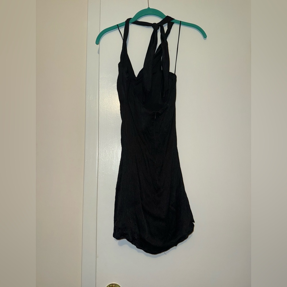 Zara black tie halter dress - Picture 3 of 3